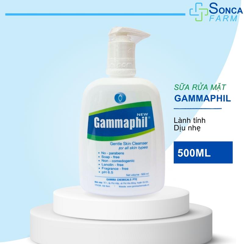 Sữa Rửa Mặt Gammaphil 500ml Cho Da Nhạy Cảm Dưỡng Ẩm Da Skincare 5