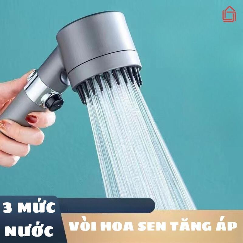 Vòi sen tăng áp ba chế độ áp suất cao, tích hợp bàn chải massage cơ thể JSC 1