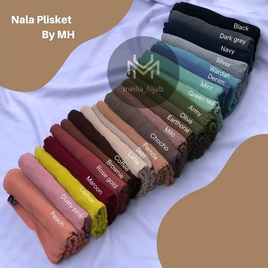 Nala Plisket (hijab pashmina Plisket premium by MH)