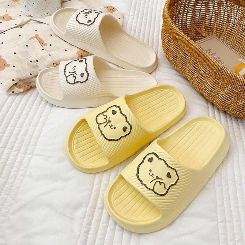 Dép Lê Mới Dễ Thương, Đế Mềm, Dành Cho Nữ, Mặc Nhà Và Mùa Hè, Dép Dễ Phối Đồ Thiết Kế Hoạt Hình, Eva Chống Trượt Và Khử Mùi, 2024 4