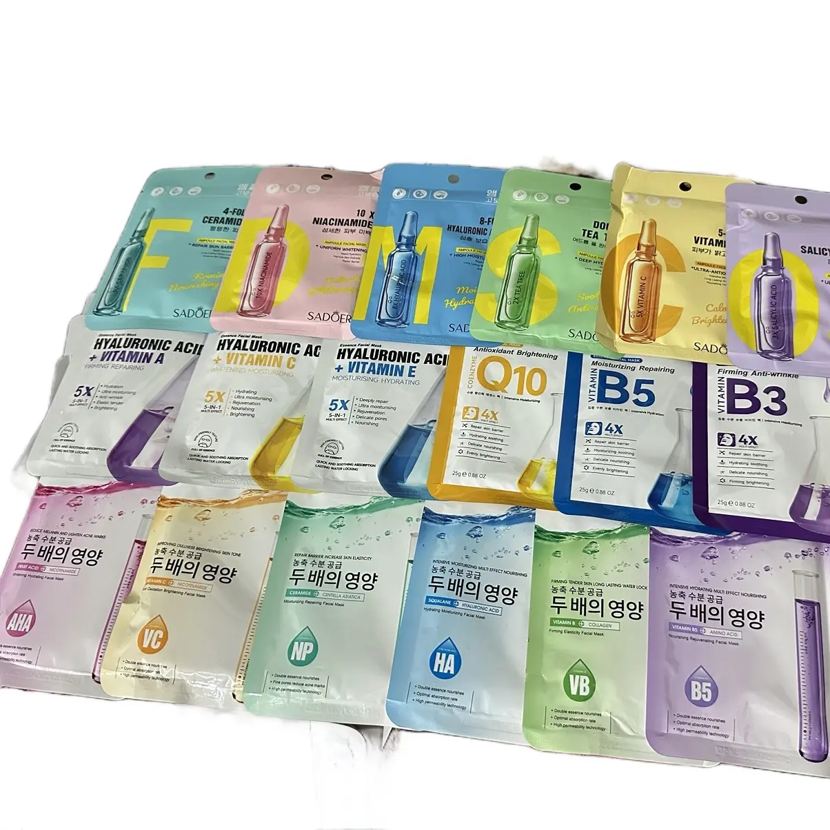 Combo 100 miếng mặt nạ tinh chất cấp ẩm dưỡng da - Skincare