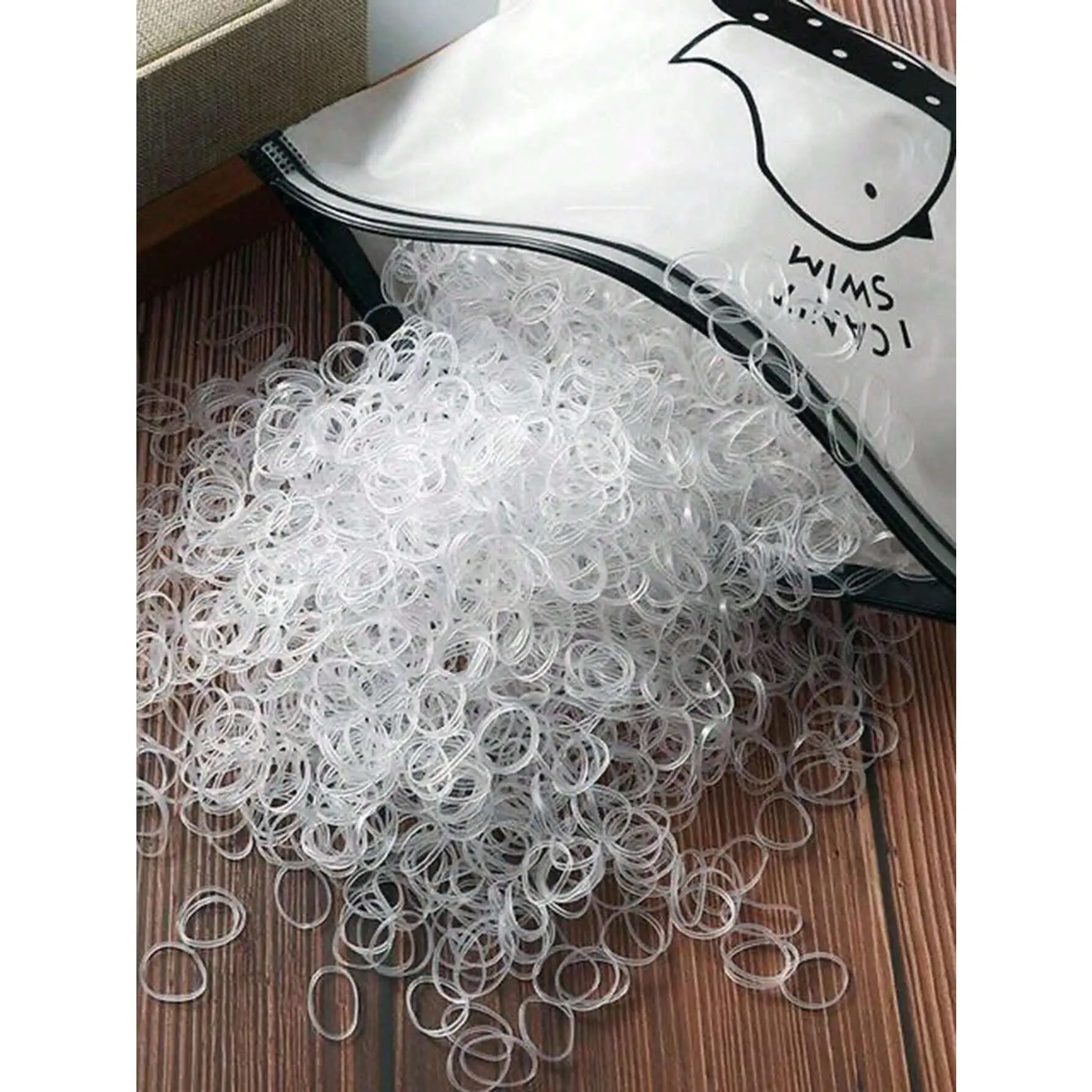 1000pcs/Pack Disposable Elastic Hair Bands, Ties And Ponytail Holders For Hairstyling And Casual Decoration, Everyday Hair Accessories, Suitable For All Seasons,Gym