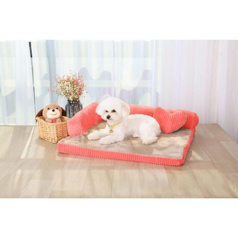 Nhà cho chó, Hoàn toàn có thể tháo rời và giặt được, Ghế Sofa cho chó, Thích hợp cho chó Lớn, Trung Bình và Nhỏ Giường cho thú cưng, Nhà cho chó 3