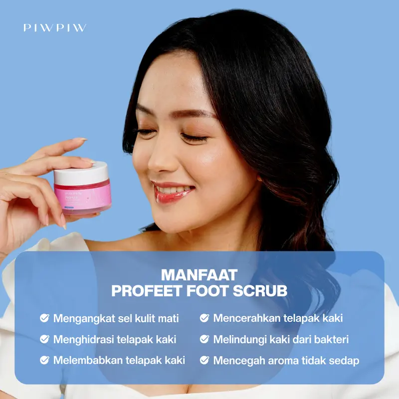 PIW PIW Foot Scrub Merawat Kaki Pecah Pecah Pengangkat Sel Kulit Mati Perawatan Hand Pencerah Tangan 1