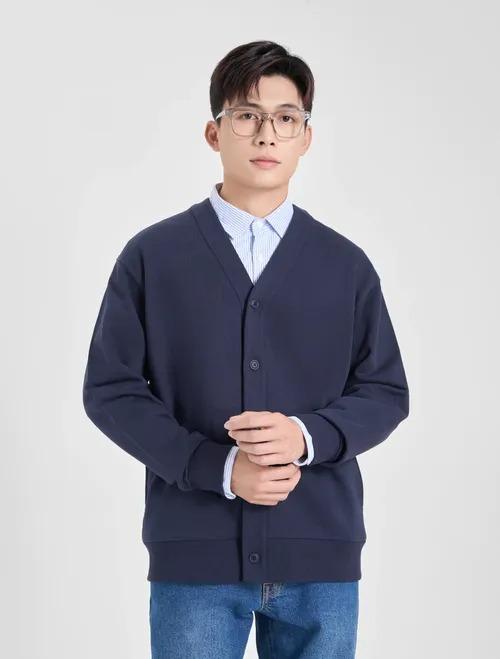 SBD 15-17 12 Áo cardigan nỉ nam CANIFA 8OT24W025