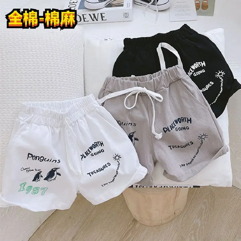 Quần Soóc Bé Trai, Chất Liệu Cotton, Dành Cho Trẻ Em, Thời Trang, Hàng Mới Về Mùa Hè, Quần Cho Trẻ Em, Trẻ Mới Biết Đi Và Trẻ Sơ Sinh, Dài Đến Đầu Gối, Thời Trang