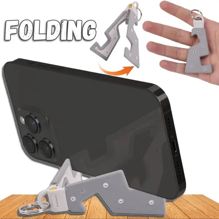Gantungan Kunci Phone Holder Stand Smartphone Mini Lipat Anak