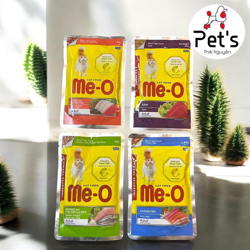 Combo 15 gói thức ăn pate MeO  dành cho mèo mix vị