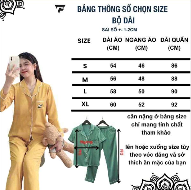 Product Introduction of Bộ đồ bộ Pijama màu XANH ĐEN CỔ TIM P25 tay ngắn quần dài lụa  - Thoải Mái Nhẹ Nhàng 24