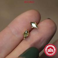 Gambar AGIAO Anting Lapis Emas Kecil Zirconia Flash 5A Hijau Zaitun Mini Marquise - Hijau zaitun, 3*6mm dari A.GIAO.ID Kab. Gresik 5 Tokopedia