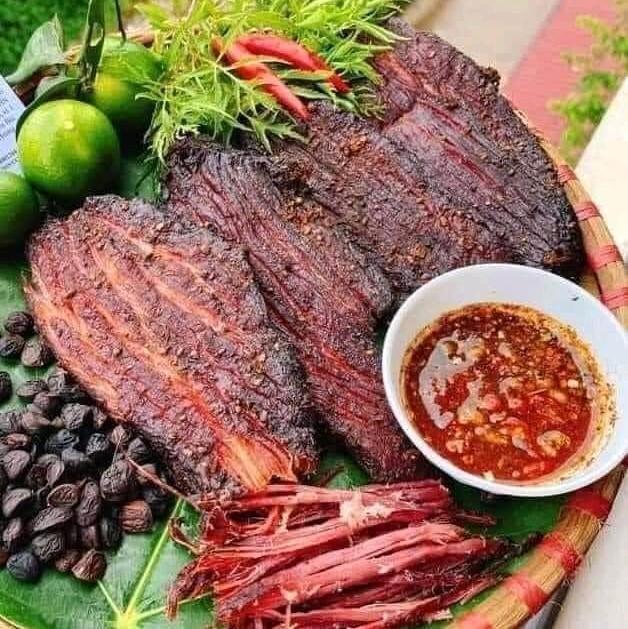 THỊT LỢN GÁC BẾP TÂY BẮC GÓI 200GAM VÀ 500GAM KÈM CHẨM CHÉO CAY NGON Gói Ăn VẶt