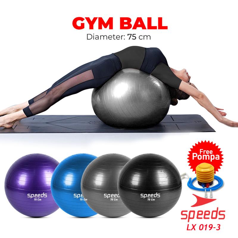 SPEEDS Bola Gym Exercise Ball Gymball Bola Olahraga Gym Ball Diameter 75cm 019-3 0