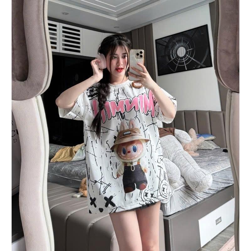 Áo Thun Nữ Cute LABUBU WINHOUSE Hình In Siêu Nét - Áo Thun Phong Cách Unisex 1