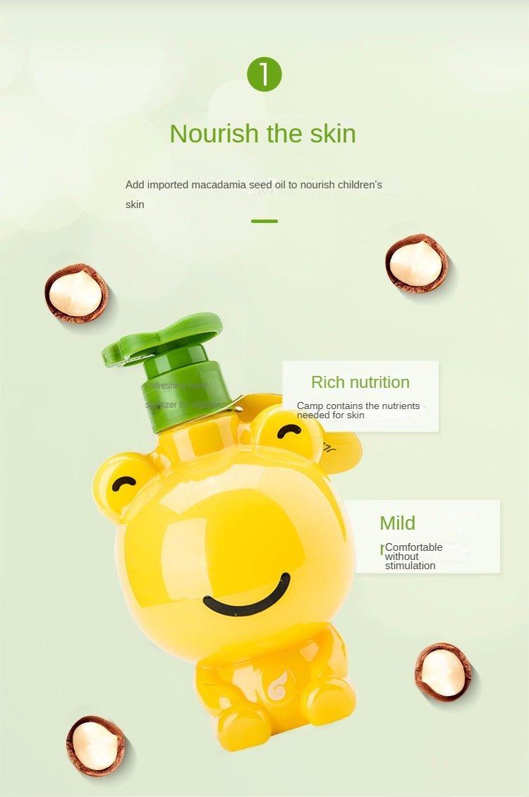 Product Introduction of Frog Prince Children's Hand Soap Home Foam Gentle Clean Kids Care Products Baby Hand Soap Portable 3