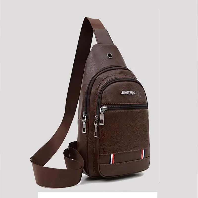 {Được Kiểm Tra Hàng} Túi đeo chéo nam mini nhỏ gọn Bag Da PU 5