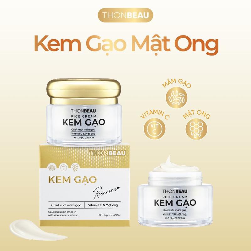 KEM GẠO MẬT ONG - Skincare Chăm Sóc Da-Làm Đẹp Da Nữ Dưỡng Ẩm Da