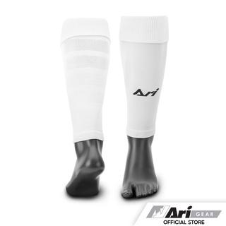 ARI SLEEVE SOCKS - WHITE ถุงเท้าฟุตบอลตัดข้อสำเร็จรูป อาริ สีขาว 1