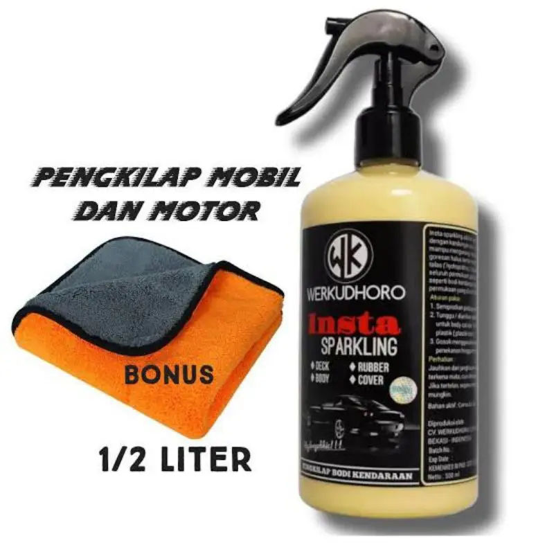 INSTA SPARKLING Free (KAIN LAP KUNING) PENGKILAP BODY MOTOR DAN MOBIL BY WERKUDHORO + (KAIN LAP KUNING)