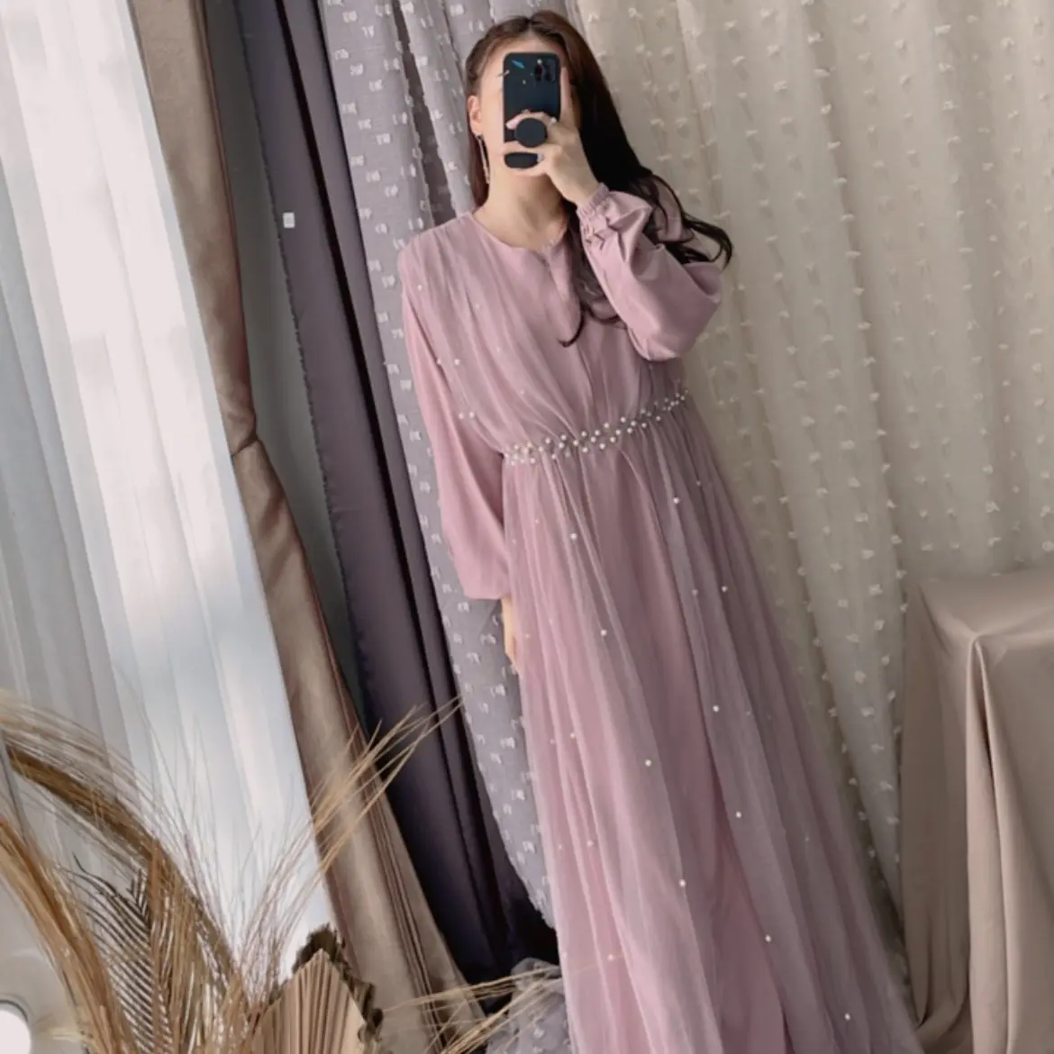 Helwa Dress Lebaran Collection Vaeesan - Busui - Gamis - Dress Pesta