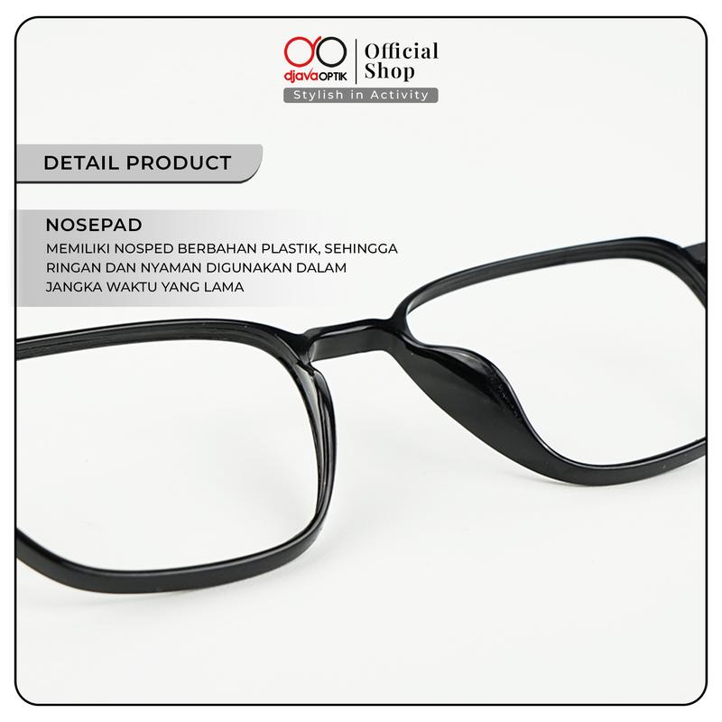 [ DJAVA OPTIK ] Kacamata Ezra Normal s/d -4,00 Photocromic Eyewear Glasses Frame Lensa Antiradiasi 7