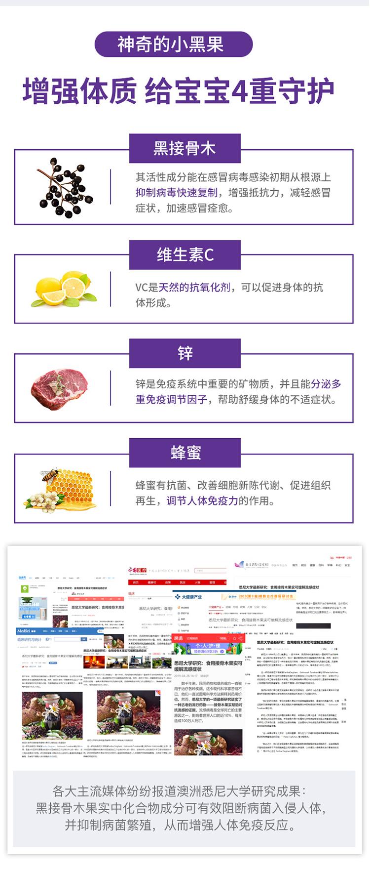 Product Introduction of [Australia Import EXP 08/2026] Sambucol Kids Vitamin C Immunity ( 50 Gummies ) 1