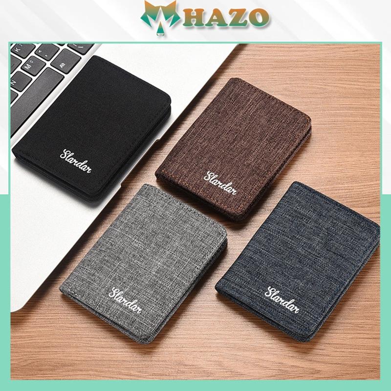 Ví Nam Dáng Đứng Slordar Chất Canvas bền bỉ mềm nhỏ gọn nhiều ngăn 572 Cao Cấp Cực Đẹp