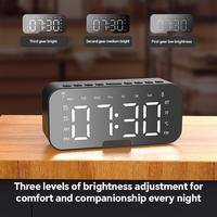 Gambar SmartBird Speaker&Clock P6 LED Display Bluetooth 5.0 Jam Alarm Clock TF Card Wireless Audio Digunakan Sebagai Dudukan Ponsel FM Radio Ultra Bass - White dari Smartbird Official Store Kota Tangerang 3 Tokopedia