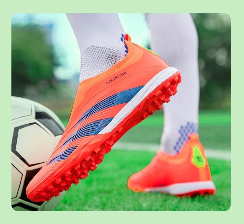 Product Introduction of New Men Original Football Shoes Indoor Society Professional Non Slip Soccer Ultralight Shoes Grass Training Kids Match Sneaker 23