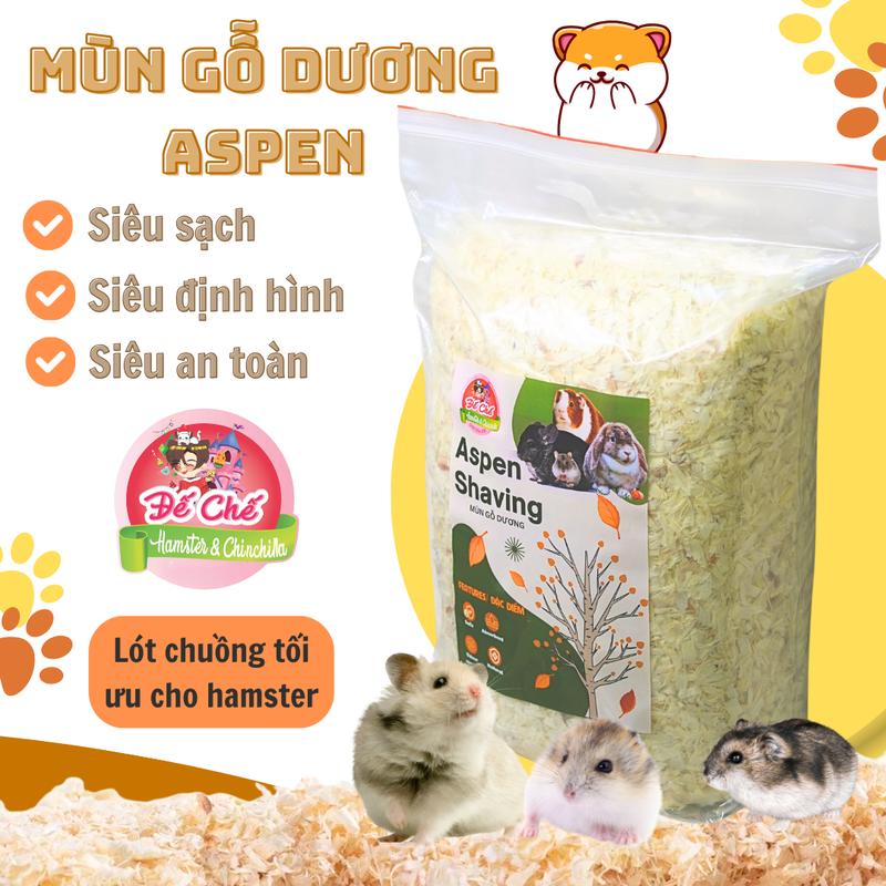 Mùn cưa Aspen gỗ dương lót chuồng định hình hang đào an toàn cho hamster Chinchilla