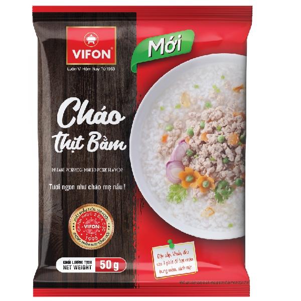 Thùng 50 Cháo Thịt Bằm/Gà/Cá VIFON (50gr / Gói)