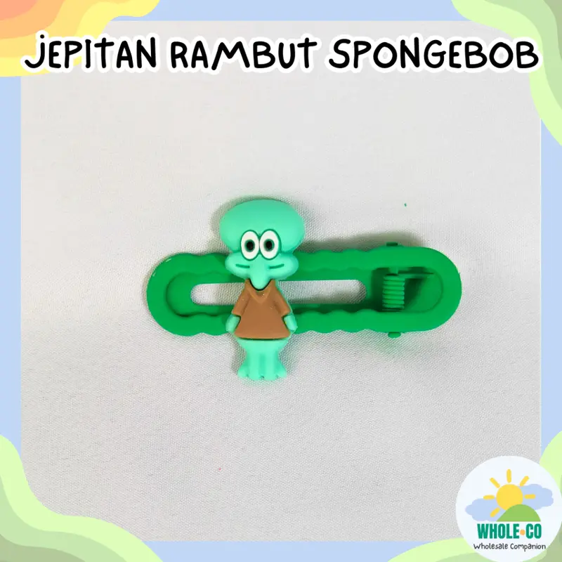 Jepitan Rambut Sponge Bob Squidward Patrick Lucu unik Imut Termurah Grosir COD 7