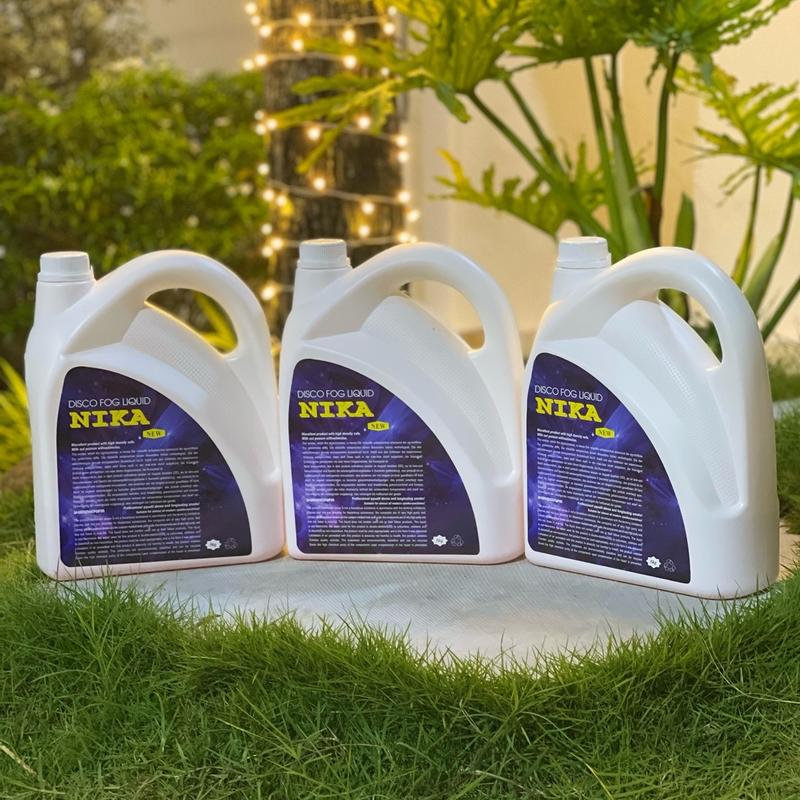 Dầu Khói NIKA - Cho Máy Tạo Khói, Dầu Khói Siêu Thơm, Tinh Dầu Tạo Khói. Mùi Thơm Hoa Quả + Nhiều Khói + Lâu Tan Làm Sạch