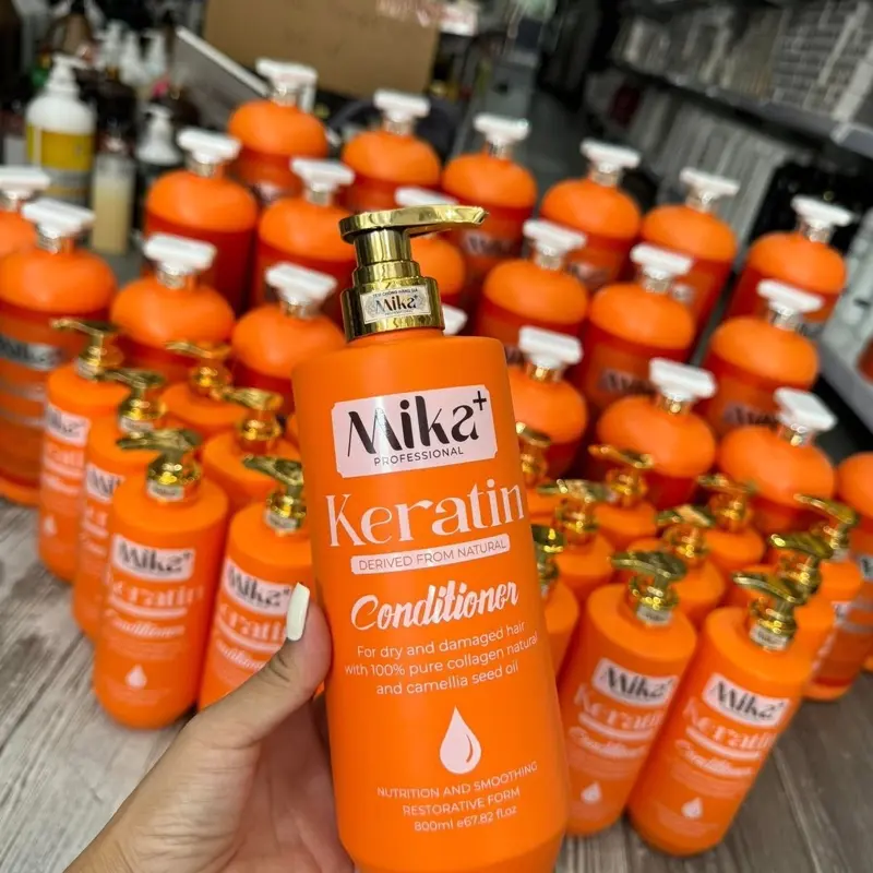 Gội Xả MiKa 800ML, 2000ML Giúp Ngăn Gầu, Giảm Rụng Tóc, Phục Hồi Tóc Hư Tổn Mang Lại Mái Tóc Mềm Mượt 3