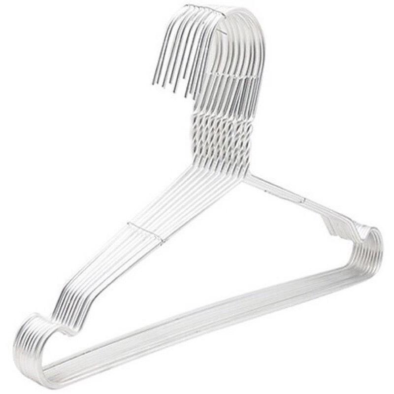 Vỉ 9 Móc Nhôm Treo Quần Áo Người Lớn Tiện Lợi Dài 40cm dày 2mm