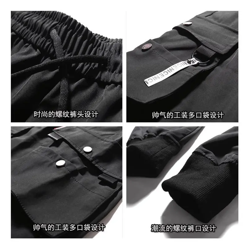 Quần Túi Hộp Cho Nam, Hàng Có Sẵn Nhanh Khô, Phong Cách Jogger, Thích Hợp Cho Trang Phục Thường Ngày Ngoại Cỡ S-3XL, Quần Túi Hộp Nam 6