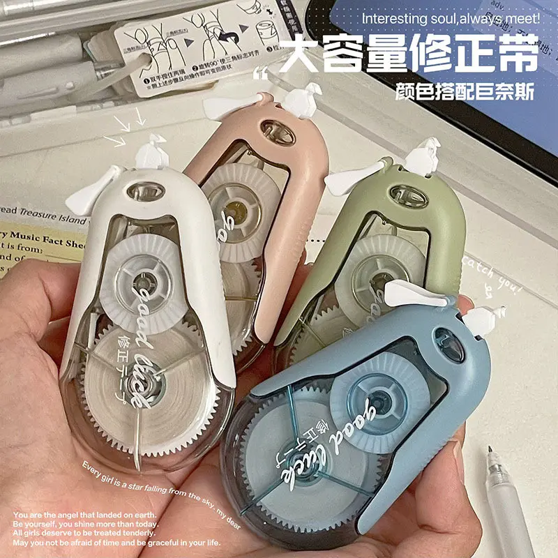 Bộ Bút Xóa, Cdaily, 20m, 4 cái, Bút Xóa Lật, Văn Phòng Phẩm Học Sinh, Dung Tích Lớn, Bút Xóa Im Lặng