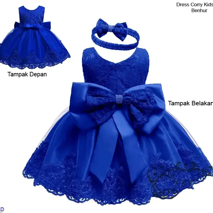 dress pesta dan gaun anak usia 1-5 thn anak perempuan bahan brukat Corry kids