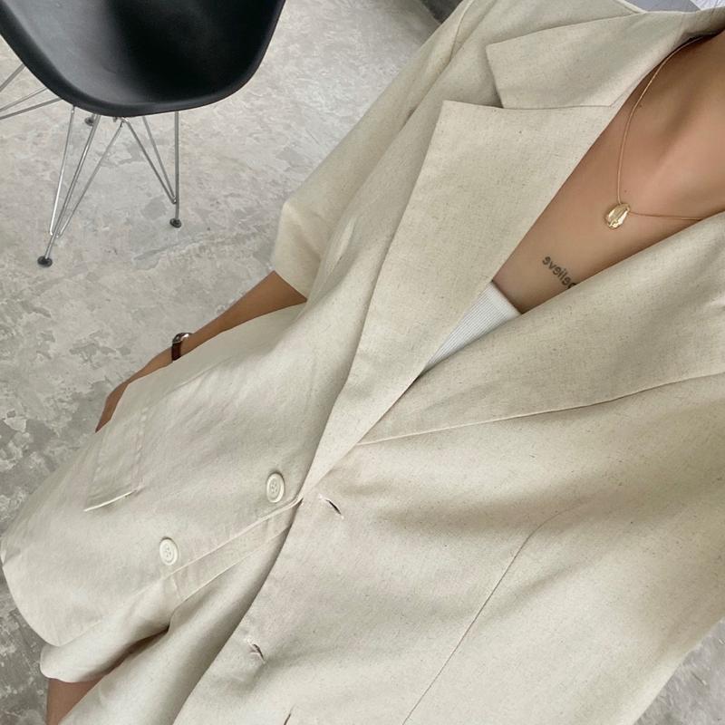 Áo blazer linen - Linen Blazer 0