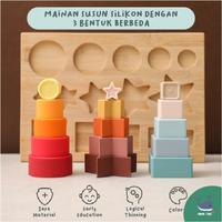 Gambar Mainan Edukasi Silicone Block BPA Free Papan Belajar Bentuk dan Warna dari Mama Sing Kota Administrasi Jakarta Pusat 2 Tokopedia