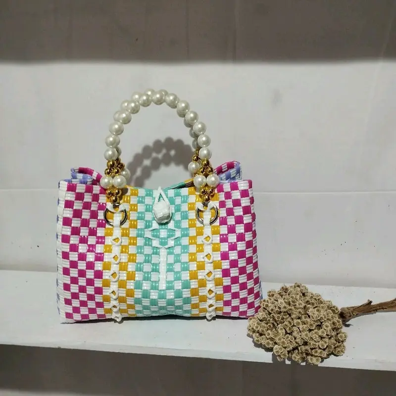 Tas Anyam Jali Modern Handle Mutiara 8