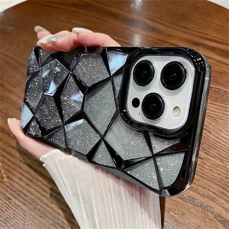 Glitter Case iPhone 11 12 13 14 15 Pro max 14 15 plus Luxury Gradient Hard Casing iPhone 15 14 13 12 11 Pro max 14 15 plus 6