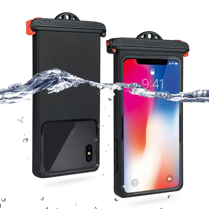 Anti-falling Waterproof Phone Bag, 1 Count Swimming Diving Phone Case Holder, for Underwater Touchscreen Surfing River Trekking Drifting Boating