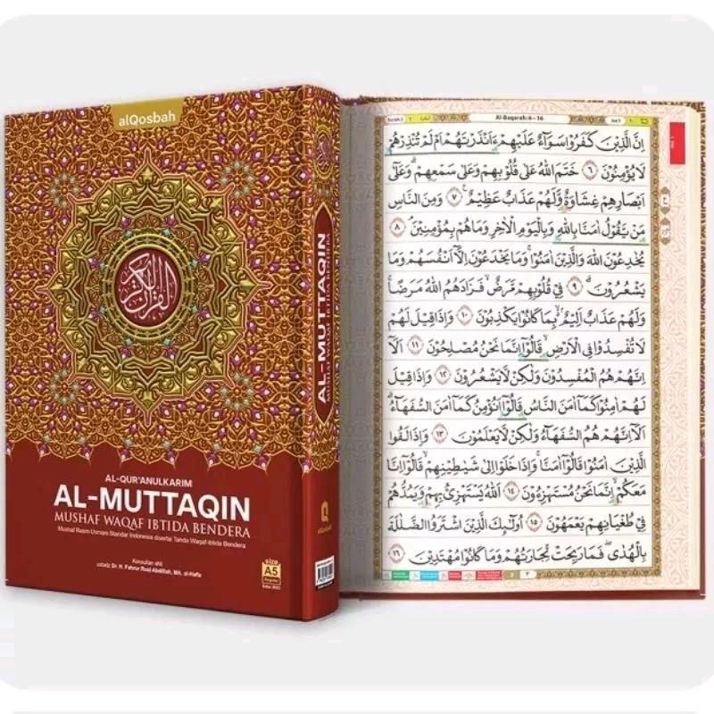 Mushaf Al Muttaqin Non Terjemah Waqof Ibtida' Bendera Warna A4 / Rasm Usmani Standar Indonesia - Alqosbah 3