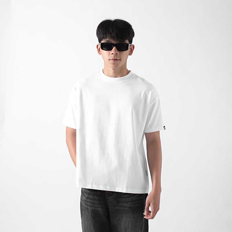 Áo Thun Form Boxy Trơn Tone Đất 4Lucky 6405 Vải Cotton 250GMS