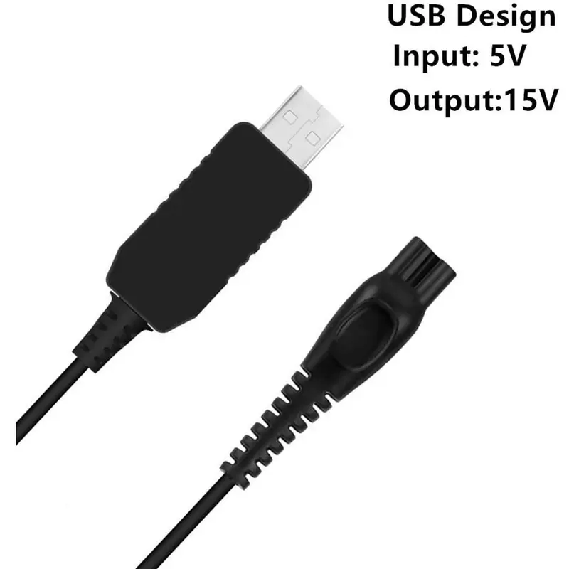 Cáp sạc 15V cho Máy cạo râu Philips, Dây nguồn thay thế USB, Thích hợp cho bộ sạc dao cạo Philips HQ8505, Norelco 9700, 9300, 8900 3