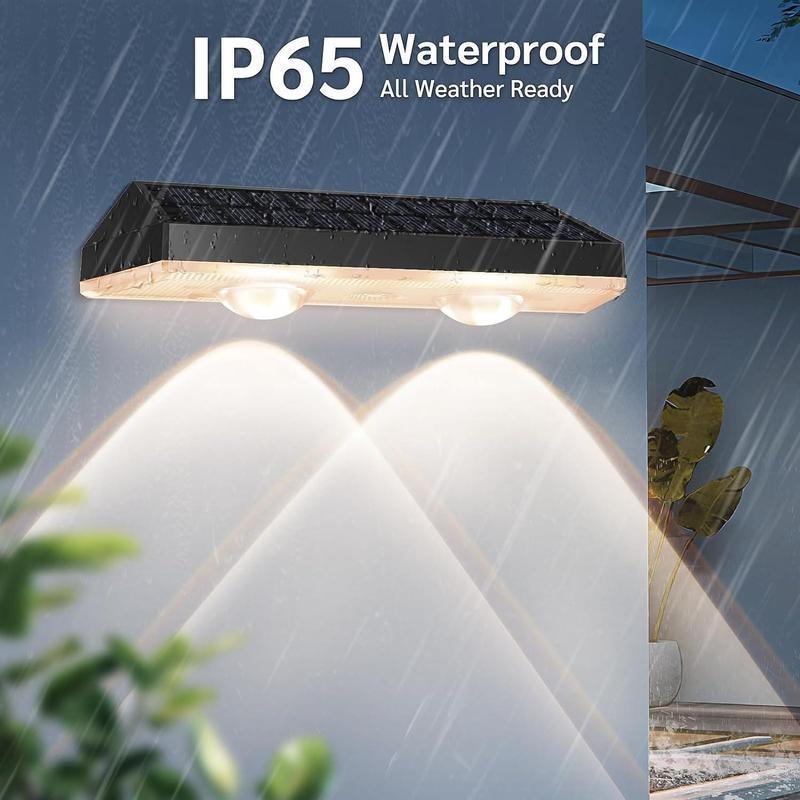 Product Introduction of Solar Powered Wall Mounted Light, 1 Set Waterproof Solar Outdoor Light, Solar LED Light for Garden Patio Yard Decor, Outdoor Lamp for Patio Furniture, Fence 2