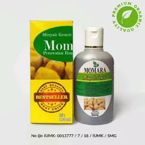 Minyak Kemiri Bakar MOMARA 100% Asli Original Treatment Rambut Alami Ukuran 100ml