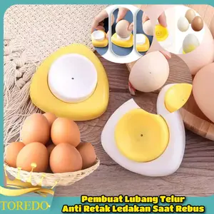 TOREDO Pembuat Lubang Telur Anti Retak Ledakan Saat Rebus / Pelubang Telur / Egg Piercer