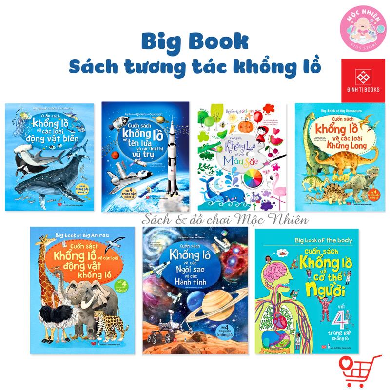 Sách Tương Tác - Big Book - Cuốn Sách Khổng Lồ - Đinh Tị Books Nhiều chủ đề - Mộc Nhiên