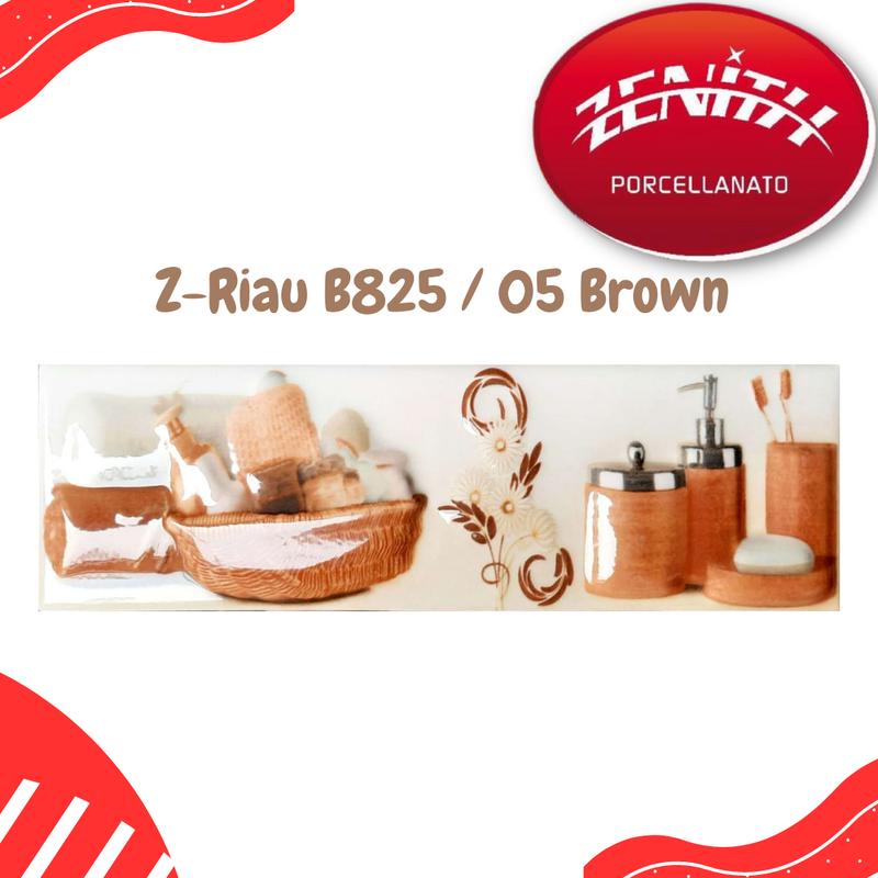 Keramik Dinding List Moulding Ukuran 8x25cm (Z-Riau B825/05) 3
